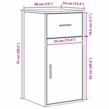 Hjørneskrivebord Med Skuffe 102 X 88 X 75 Cm - Billede 14
