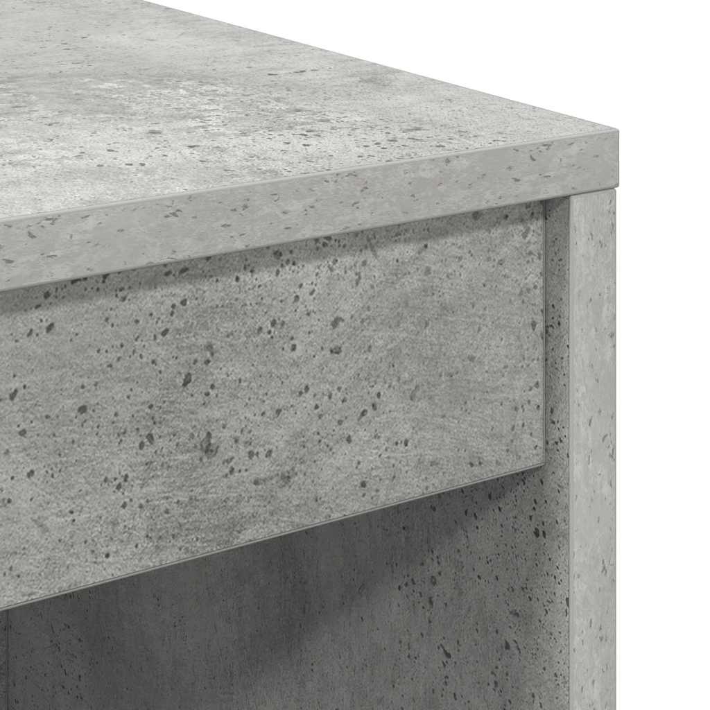 Skrivebord Med Opbevaring 2 Pcs Beton Grå 80 X 40 X 76 Cm - Billede 12