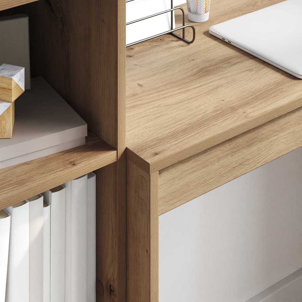 Skrivebord Med Opbevaring 2 Pcs Artisan Eg 80 X 40 X 76 Cm - Billede 4