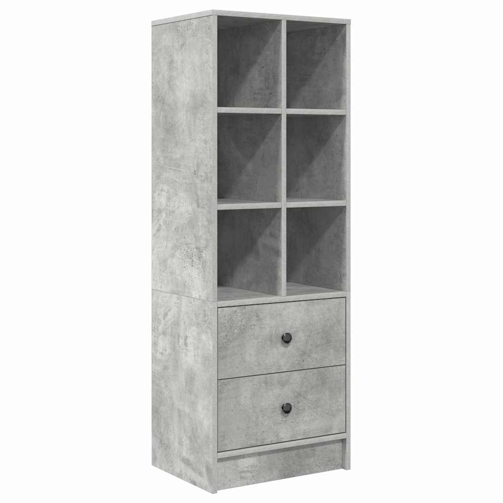 Skrivebord Med Opbevaring 2 Pcs Beton Grå 90 X 40 X 76 Cm - Billede 6