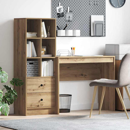 Skrivebord Med Opbevaring 2 Pcs Artisan Eg 90 X 40 X 76 Cm - Hovedbillede
