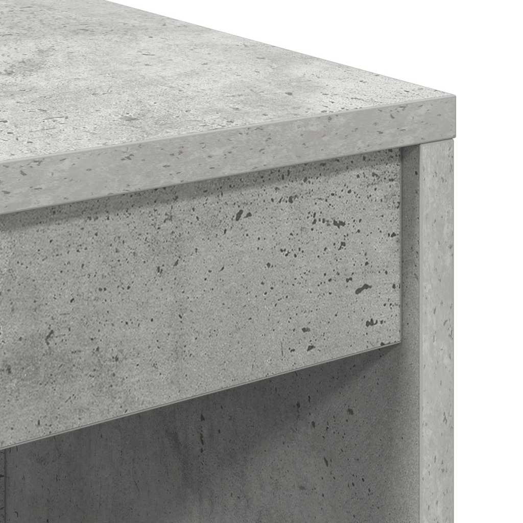 Skrivebord Med Opbevaring 2 Pcs Beton Grå 100 X 40 X 76 Cm - Billede 12