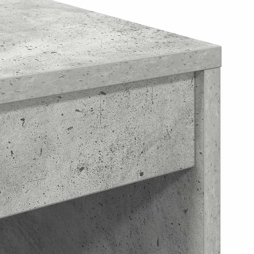 Skrivebord Med Opbevaring 2 Pcs Beton Grå 70 X 50 X 76 Cm - Billede 12