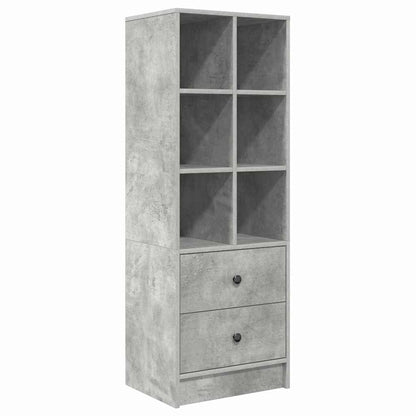 Skrivebord Med Opbevaring 2 Pcs Beton Grå 80 X 50 X 76 Cm - Billede 6
