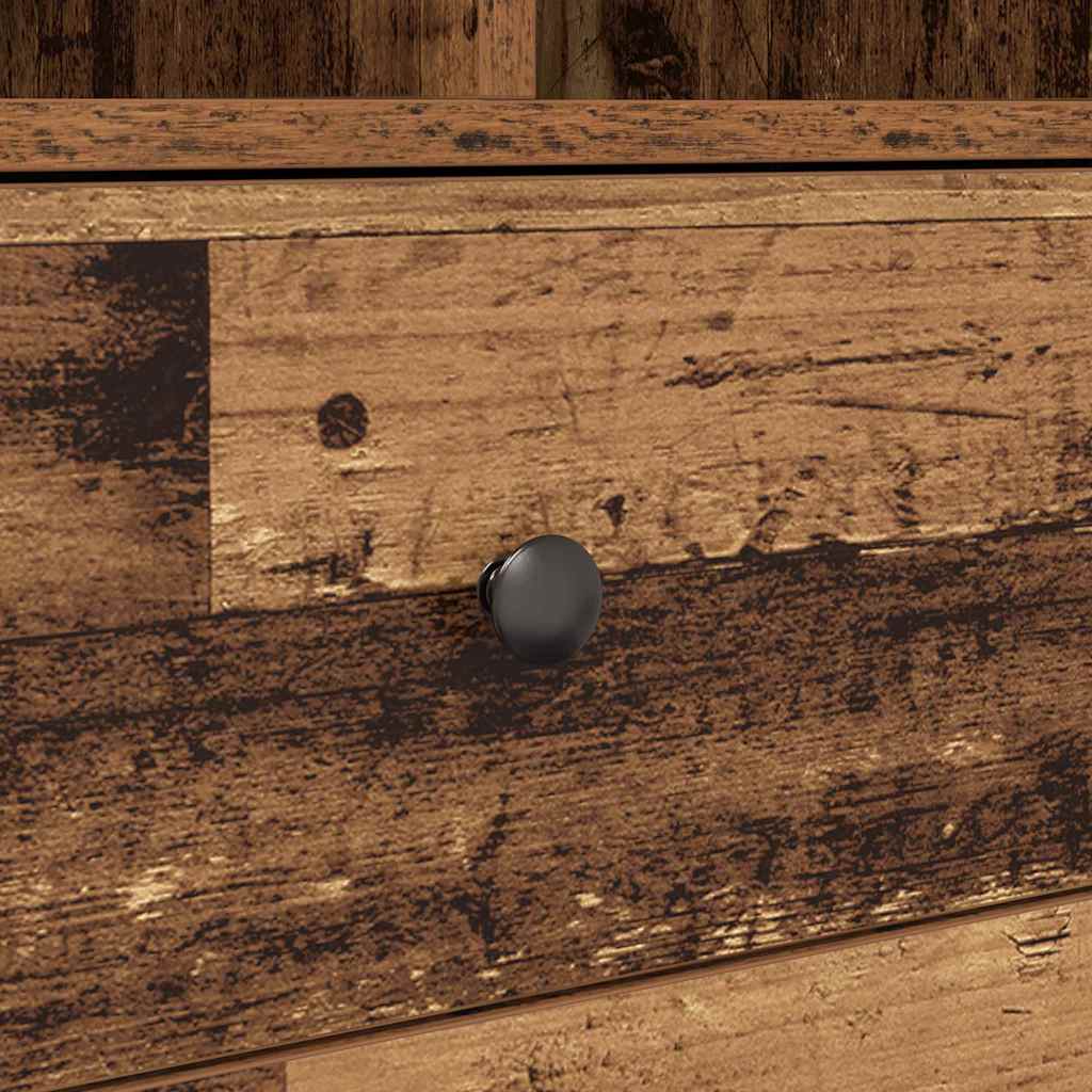 Skrivebord Med Opbevaring 2 Pcs Gammelt Træ 80 X 50 X 76 Cm - Billede 10