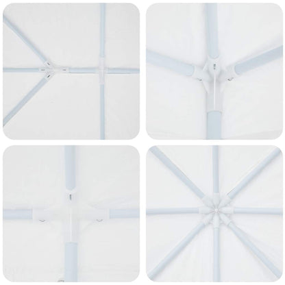 Party Tent 400 X 400 X 266 Cm Polyethylen Og Stål - Billede 6