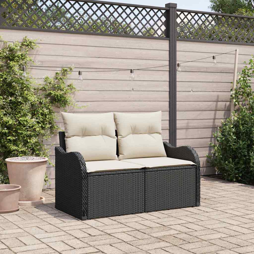 Havemøbelsofa Med Pude 121 X 62 X 69cm Polyrattan - Hovedbillede