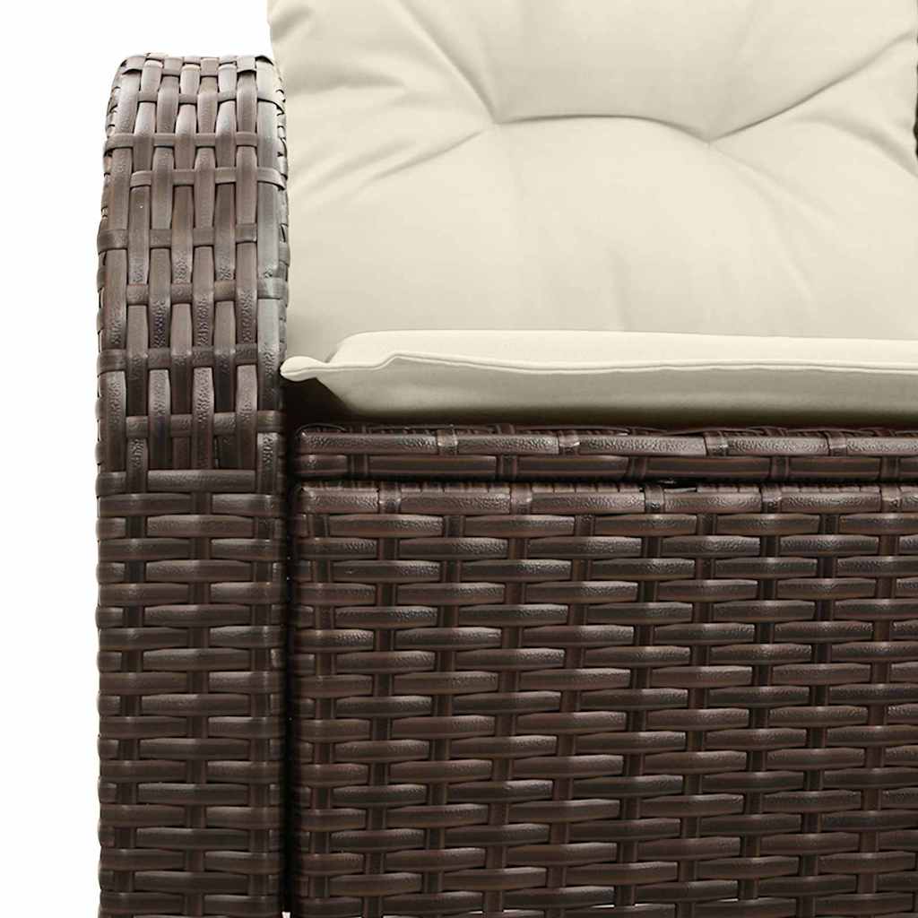 Havemøbelsofa Med Pude 124 X 62 X 69cm Polyrattan - Billede 5