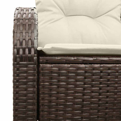 Havemøbelsofa Med Pude 124 X 62 X 69cm Polyrattan - Billede 5
