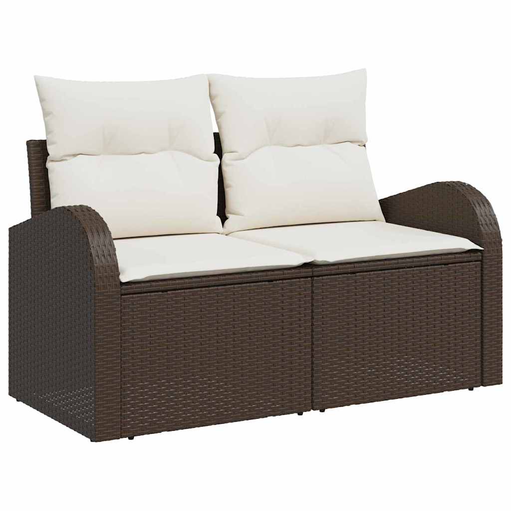 Havemøbelsofa Med Pude 124 X 62 X 69cm Polyrattan - Billede 2