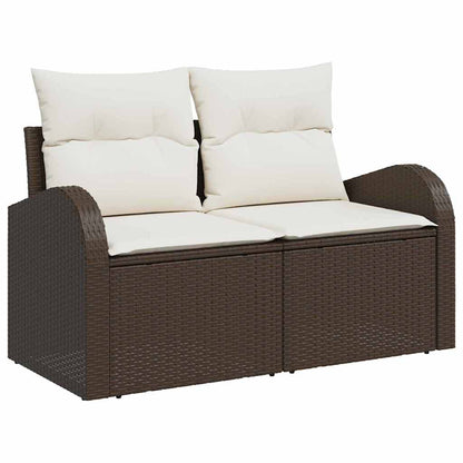 Havemøbelsofa Med Pude 124 X 62 X 69cm Polyrattan - Billede 2