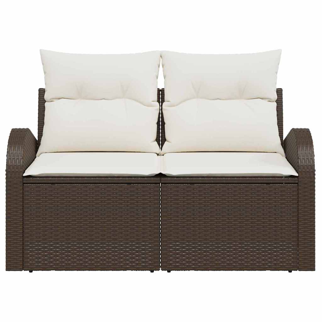 Havemøbelsofa Med Pude 124 X 62 X 69cm Polyrattan - Billede 3