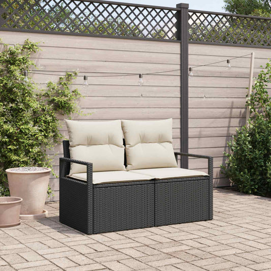 Havemøbelsofa Med Pude 120 X 62 X 69 Cm Polyrattan - Hovedbillede