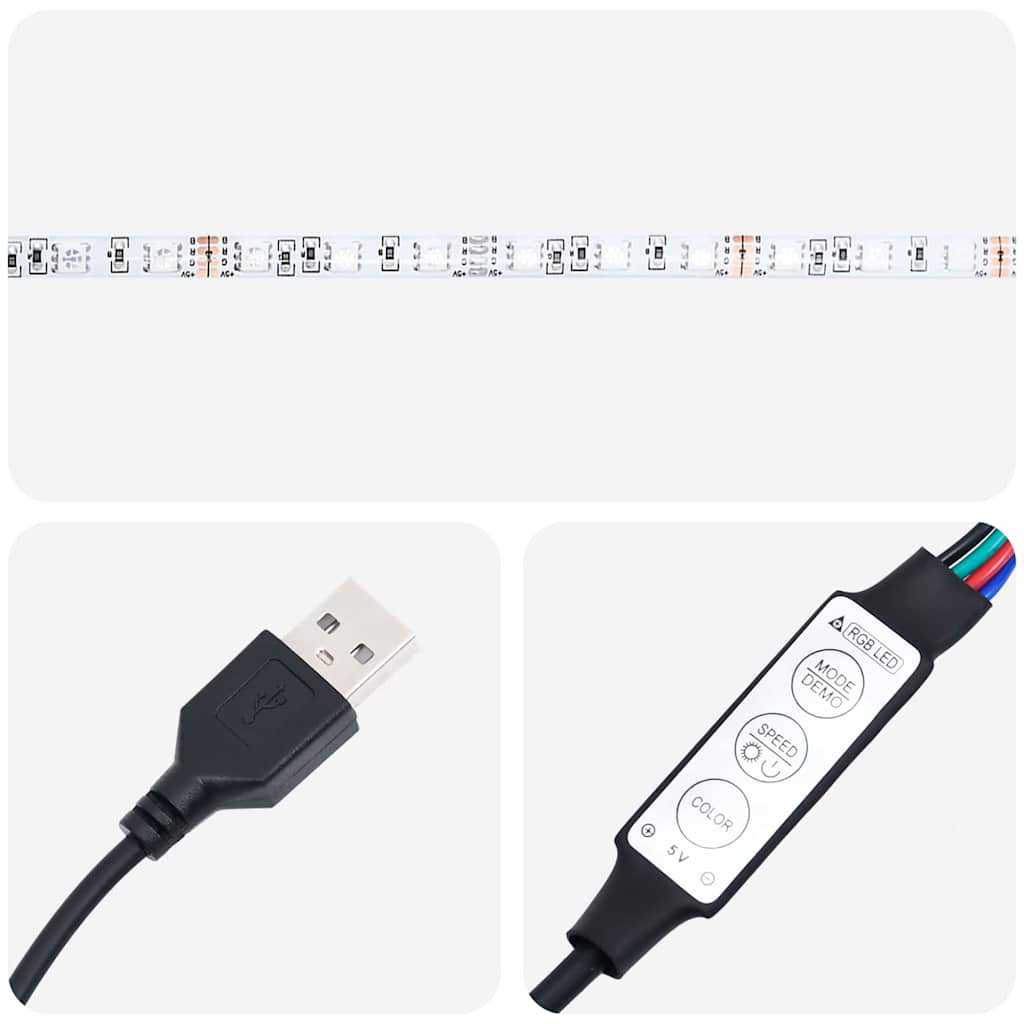 Hovedgærde Kabinet Med Led Gammelt Træ 120 17 102 Cm - Billede 10