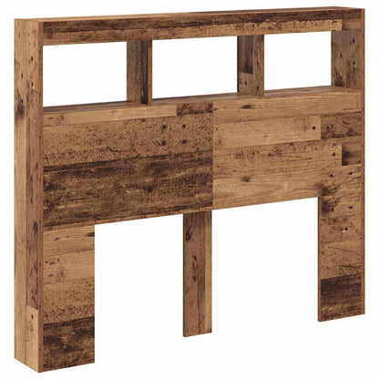 Hovedgærde Kabinet Med Led Gammelt Træ 120 X 17 X 102 Cm - Billede 5