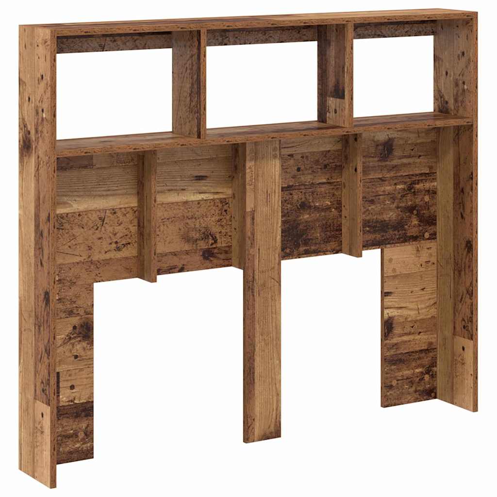 Hovedgærde Kabinet Med Led Gammelt Træ 120 17 102 Cm - Billede 8