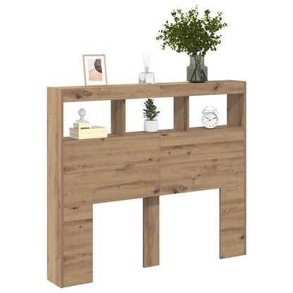 Hovedgærde Kabinet Med Led Artisan Eg 121 X 17 X 102 Cm - Billede 3
