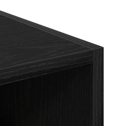 Garderobeskab Sort Eg 30 X 50 X 200 Cm Konstrueret Træ - Billede 8