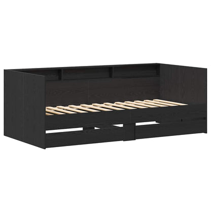 Dagbed Grå 90 X 200 Cm Konstrueret Træ - Billede 2