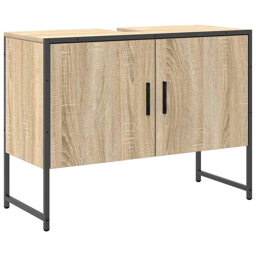 Badeværelsesmøbel Sæt Med Hylde 3 Pcs Brun 33 X 33 X 120,5 Cm - Billede 7