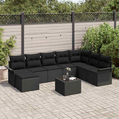 Havesofa Sæt 9 Stk. Polyrattan - Variant 3345493