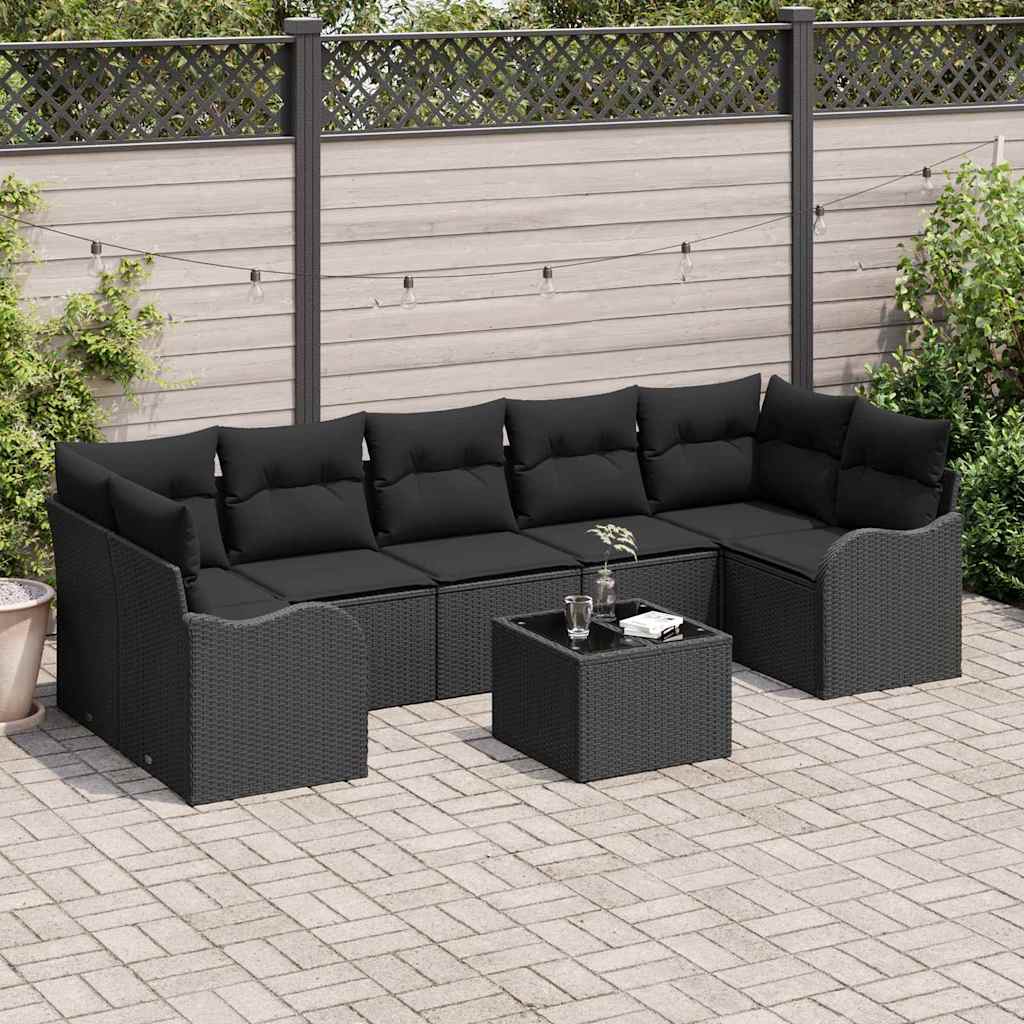 Havesofa Sæt 8 Stk. 7-antal Sæder Polyrattan - Variant 3345623