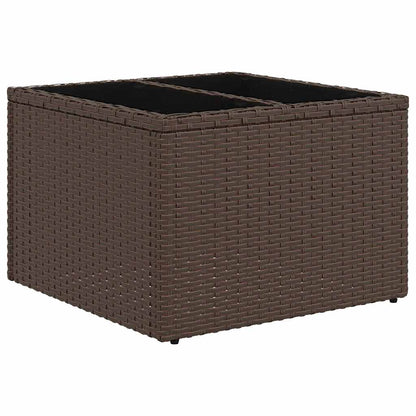 Havesofa Sæt Med Pude Med Opbevaring 9 Dele Polyrattan - Billede 7
