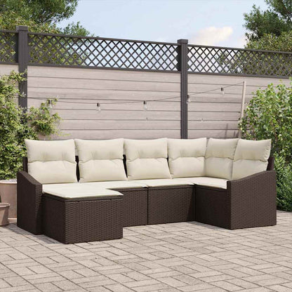 Sofa Sæt 6 Stk. Polyrattan - Variant 3346788