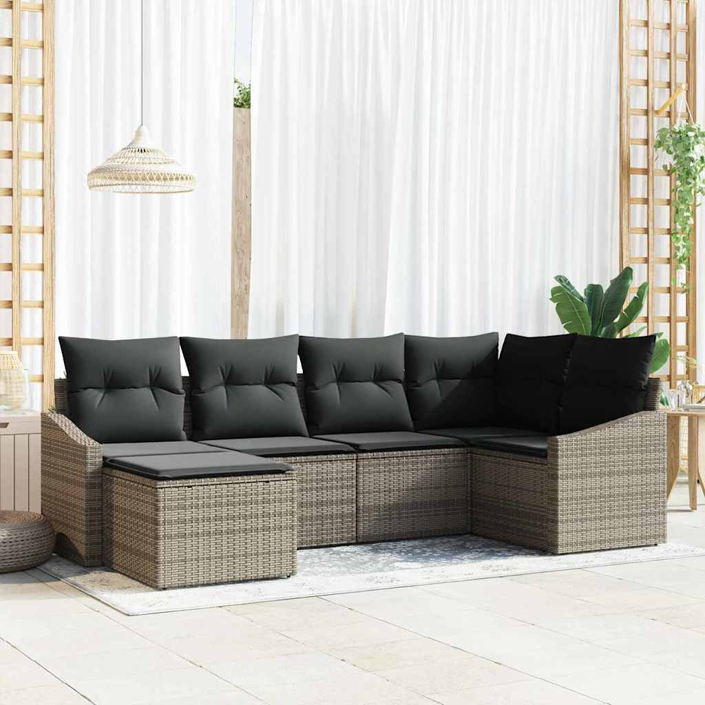 Sofa Sæt 6 Stk. Polyrattan - Variant 3346789