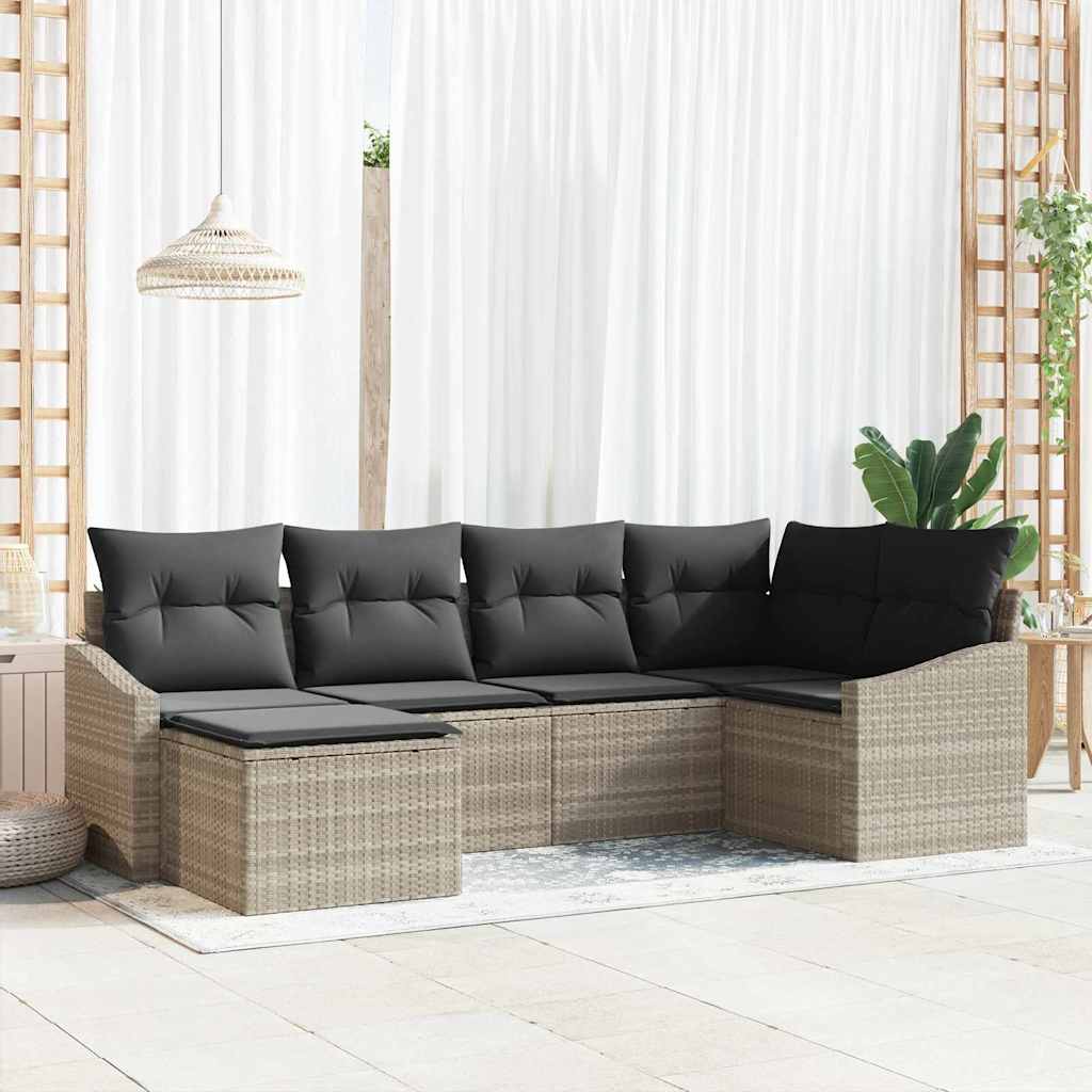 Sofa Sæt 6 Stk. Polyrattan - Variant 3346792