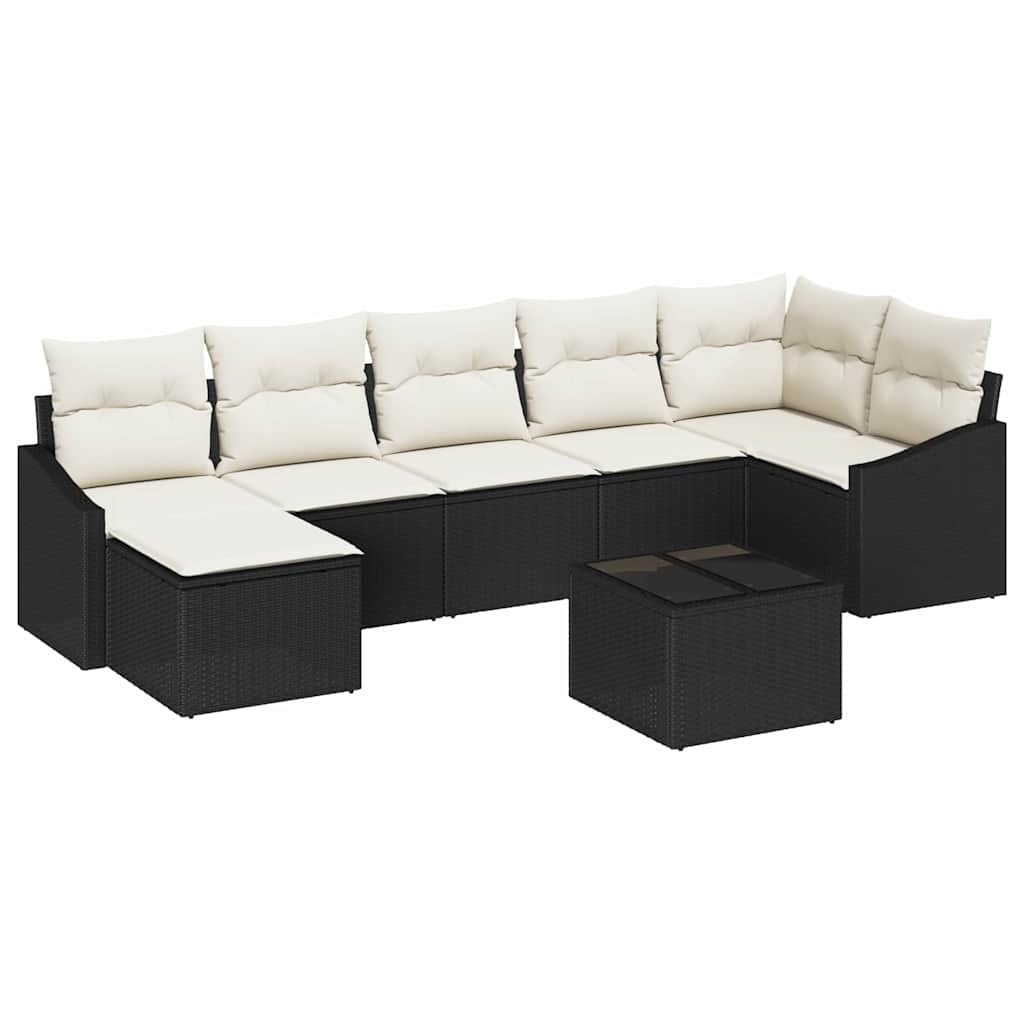 Sofa Sæt Med Pude 8 Dele Polyrattan - Billede 2