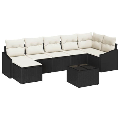 Sofa Sæt Med Pude 8 Dele Polyrattan - Billede 2