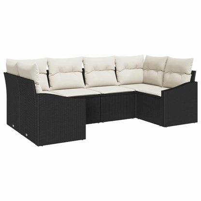 Sofa Sæt Med Pude 6 Dele Polyrattan - Billede 2