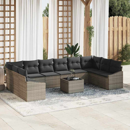 Sofa Sæt Med Pude 11 Dele Polyrattan