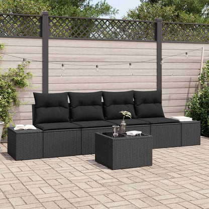Sofa Sæt Med Pude Med Pude 5 Dele Polyrattan