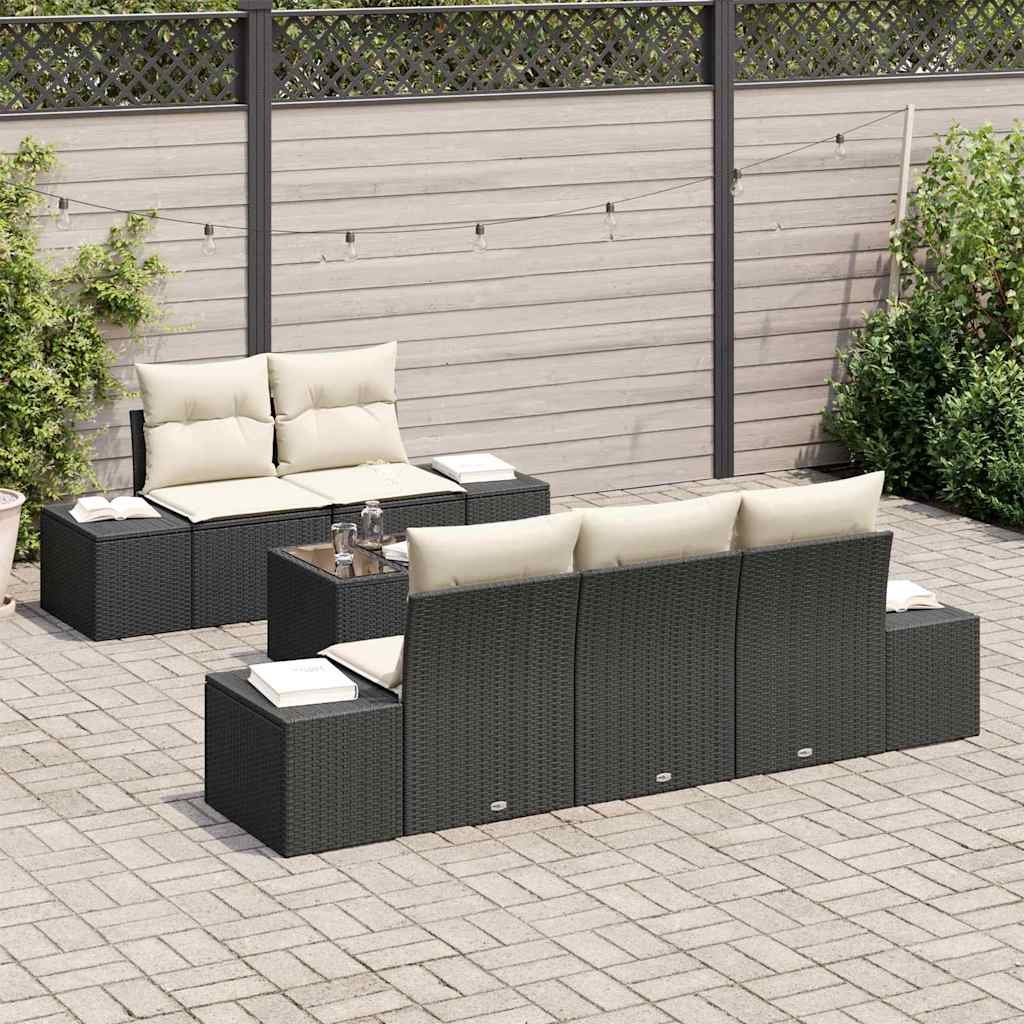 Havesofa Sæt Med Pude Polyrattan - Billede 3