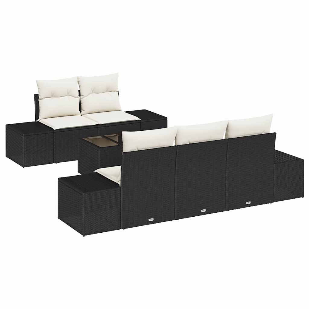 Havesofa Sæt Med Pude Polyrattan - Billede 2