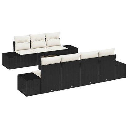 Havesofa Sæt Med Pude 8 Dele Polyrattan - Billede 2