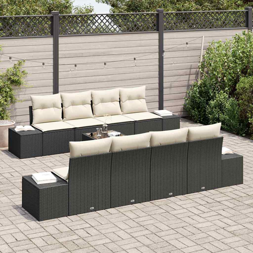 Havesofa Sæt Med Pude 7 Dele Polyrattan - Billede 3