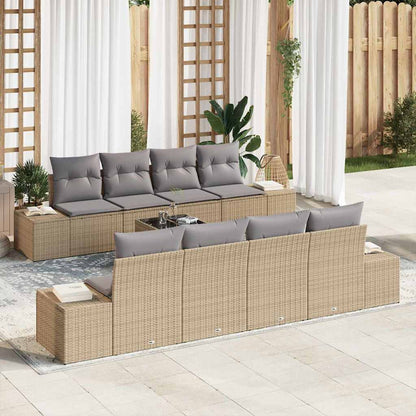 Havesofa Sæt Med Pude 7 Dele Polyrattan - Variant 3346990