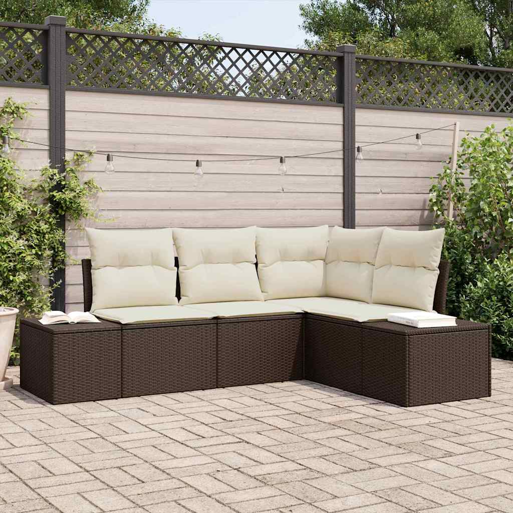 Havesofa Sæt 4 Stk. Polyrattan - Variant 3347038