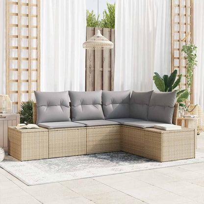 Havesofa Sæt 4 Stk. Polyrattan - Hovedbillede