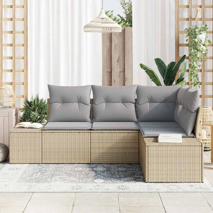 Havesofa Sæt 4 Stk. Polyrattan - Billede 3