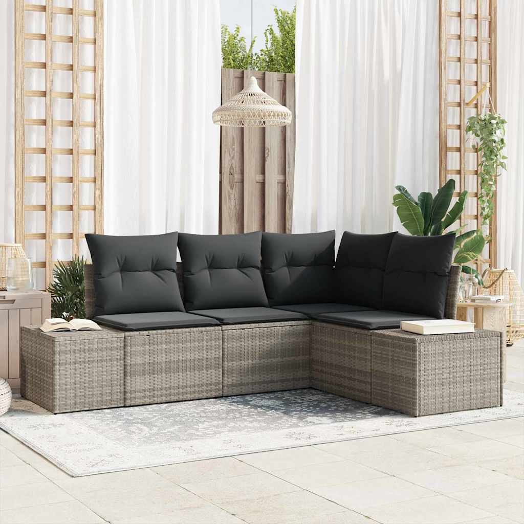 Havesofa Sæt 4 Stk. Polyrattan - Variant 3347042
