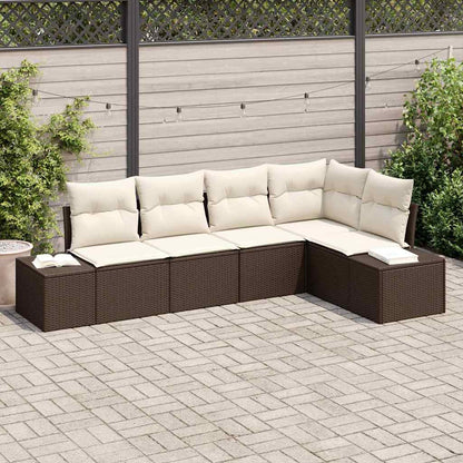 Havesofa Sæt 5 Dele Polyrattan - Hovedbillede