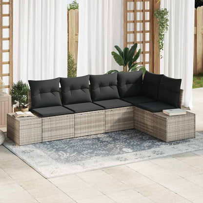 Havesofa Sæt 5 Dele Polyrattan - Variant 3347062