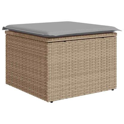 Havesofa Sæt Med Pude 6 Dele Polyrattan - Billede 7