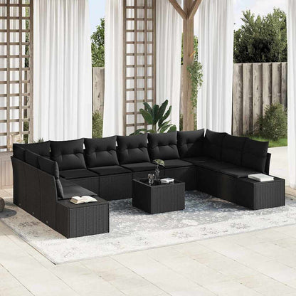 Havesofa Sæt Med Pude 11 Dele Polyrattan