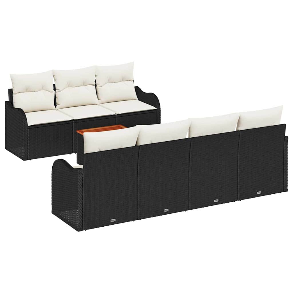 Havesofa Sæt Med Pude 8 Dele Polyrattan - Billede 2