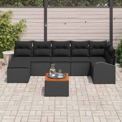 Havesofa Sæt Med Pude 8 Dele Polyrattan